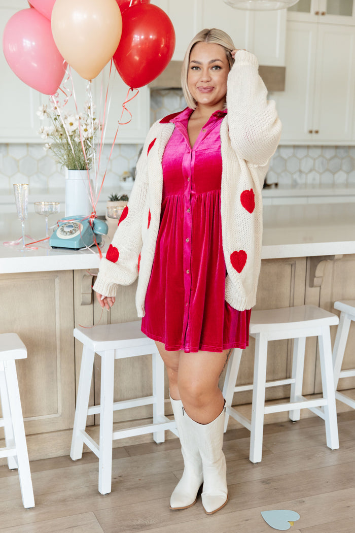 Heart Eyes Cardigan - Mack and Mav Boutique 